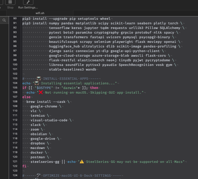 Extreme macOS Wi-Fi Reset & Performance Optimization Script