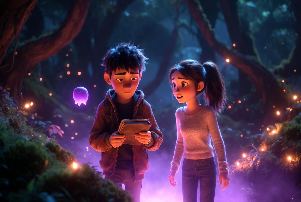 Cinematic Pixar-style animated scene, ultra detailed, 16:9, 4K. Hard continuity lock. Gary — early 20s male, slim build,